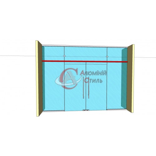 Sliding hardware set for two sashes KIN LONG TLG 212SF