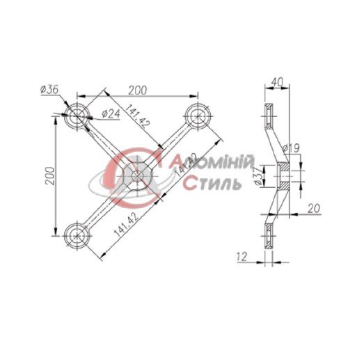 Spider a tre bracci С704/200