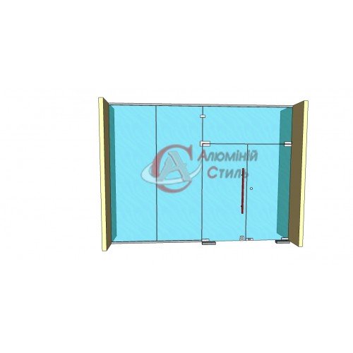 Door handle H-shaped Techoln A841